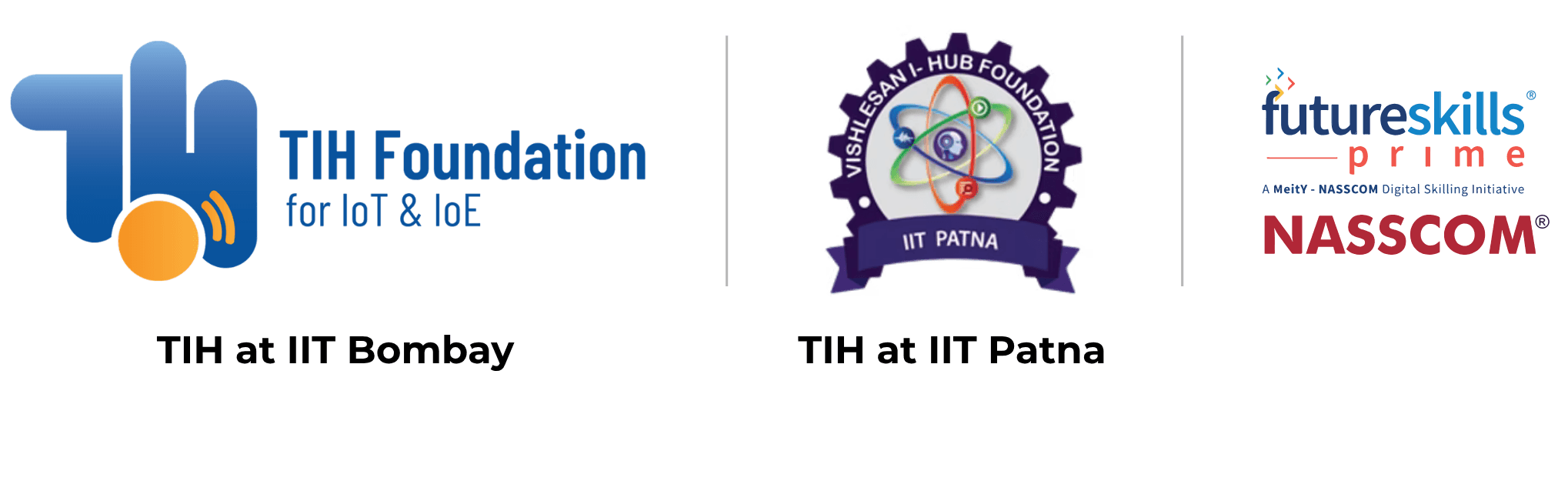 TIH Foundation at IIT Bombay, TIH at IIT Patna, FutureSkills Prime — NASSCOM